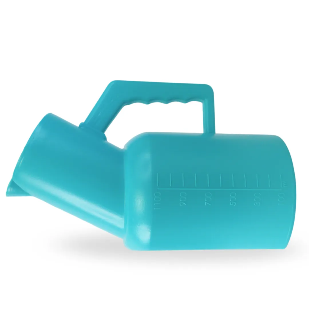 Pato - Pato de polietileno de alta densidad
(PEAD) con capacidad de llenado de 1,000 ml.
Peso: 175 g, altura de 250 mm y diámetro de 116 mm.
Color disponible: azul
También disponible en otros colores bajo solicitud (sujeto a cantidad mínima de producción).